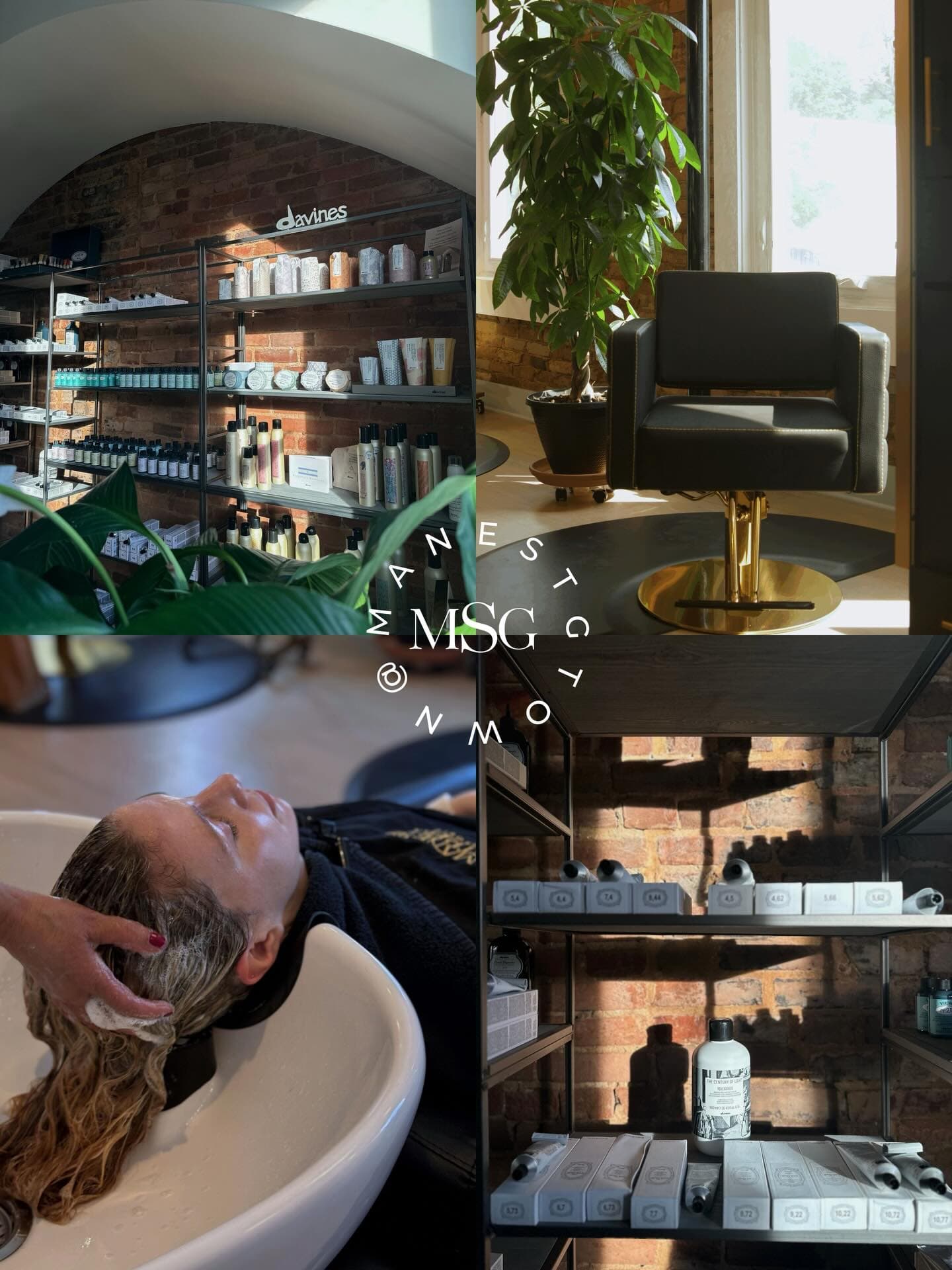Davines mood board at Mane Street Georgetown