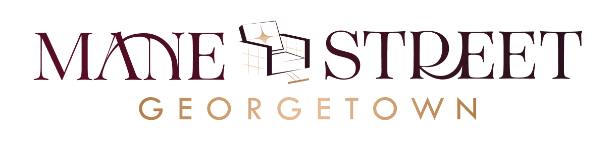 Mane Street Georgetown logo featuring elegant typography, emphasizing luxury and expert salon services in Georgetown.