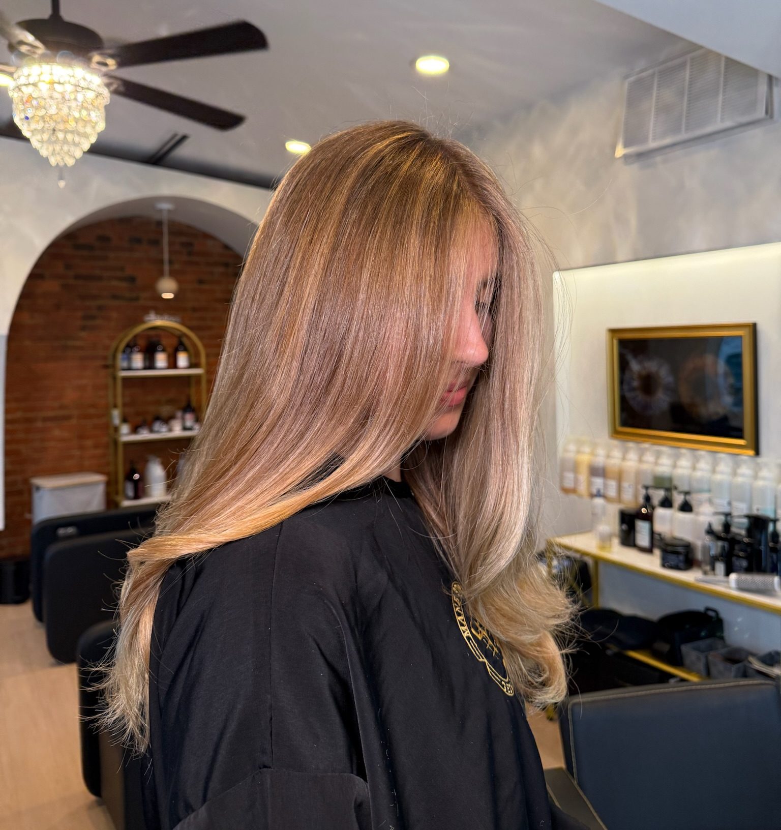 Ammonia free hair color, Davines color, gentle hair color in DC